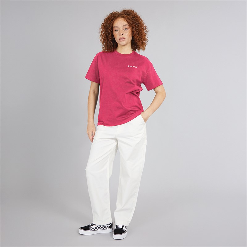 Vans Womens Night Orb Oversized T-Shirt Cherries Jubilee