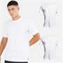 Vans lot de Trois T-Shirts Basiques Blancs Homme