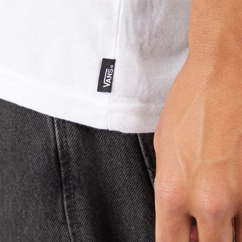 Vans lot de Trois T-Shirts Basiques Blancs Homme