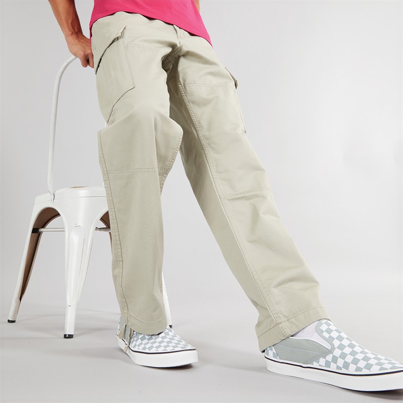 Vans Mens Service Loose Fit Cargo Trousers London Fog - Size 32