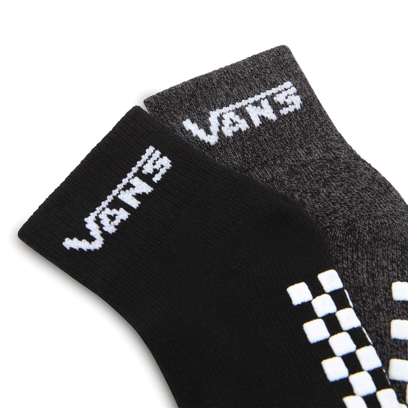 Vans Infant Classic Drop V Two Pack Crew Socks Black