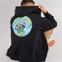 Vans Mens Skull La Shaka Loose Fit Full Zip Hoodie Black