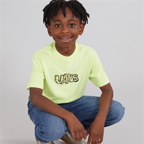 Vans Boys Stacked T-Shirt Shadow Lime