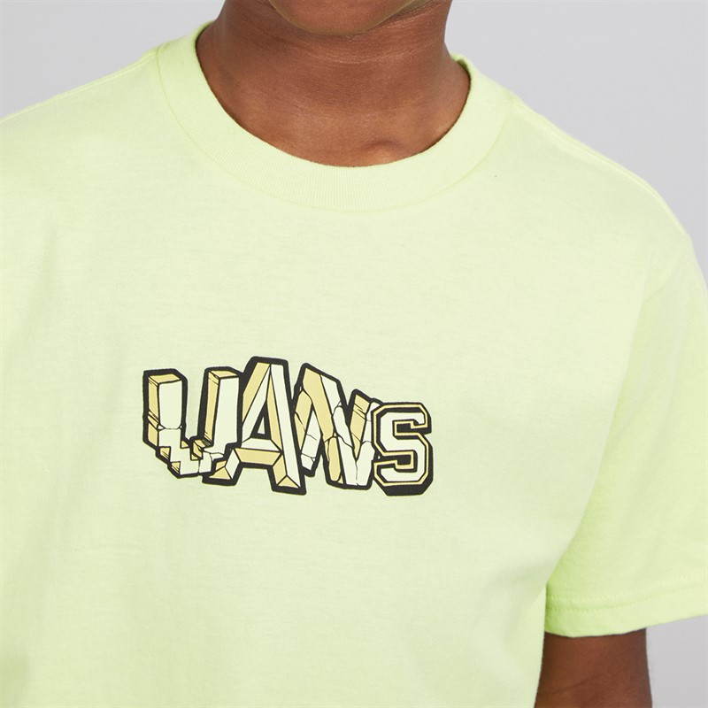 Vans Boys Stacked T-Shirt Shadow Lime