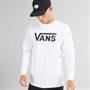 Vans Mens Classic Long Sleeve Top White/Black
