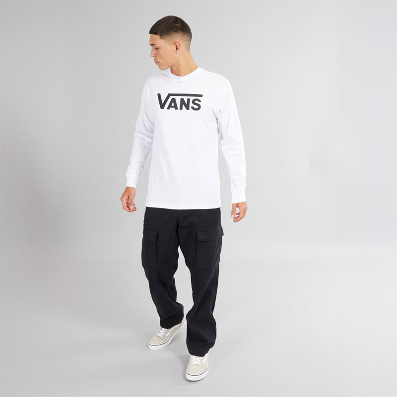 Vans Mens Classic Long Sleeve Top White/Black