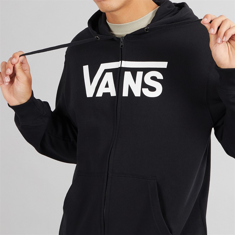 Vans Mens Classic Logo Full Zip Hoodie Black