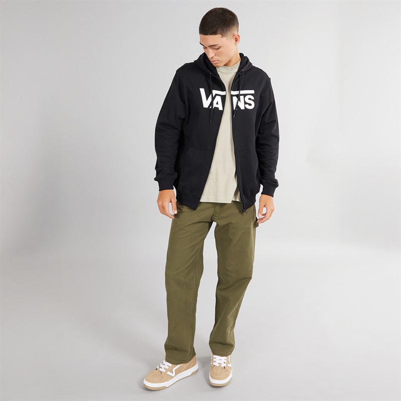Vans Mens Classic Logo Full Zip Hoodie Black