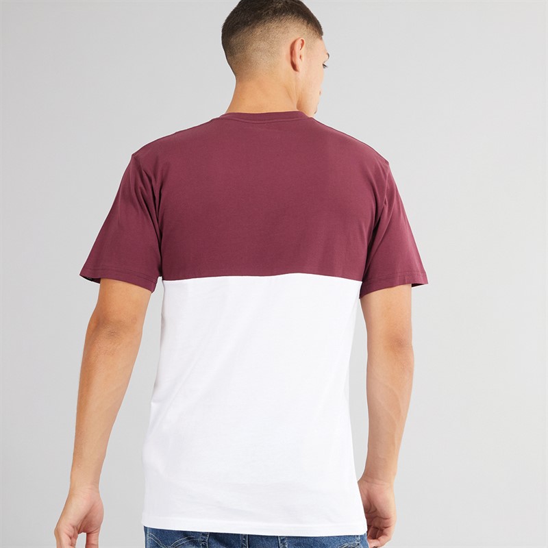 Vans Mens Colorblock T-Shirt White/Port Royale