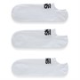 Vans Mens Classic Kick Three Pack No Show Socks White