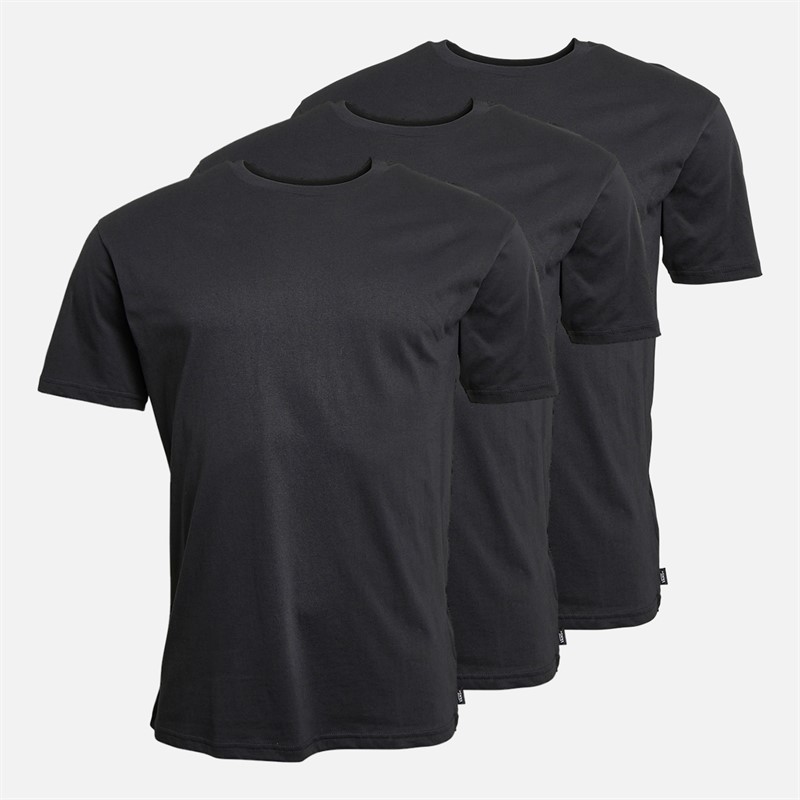 Vans Herre Tre Pak Basis T-Shirts Sort