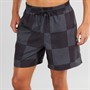 Vans Mens Primary Checkerboard Elastic Boardshorts Black/Asphalt