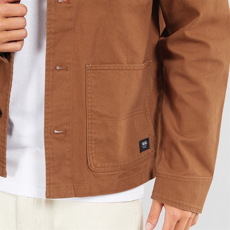Vans Mens Drill Chore Canvas Jacket Tortoise Shell