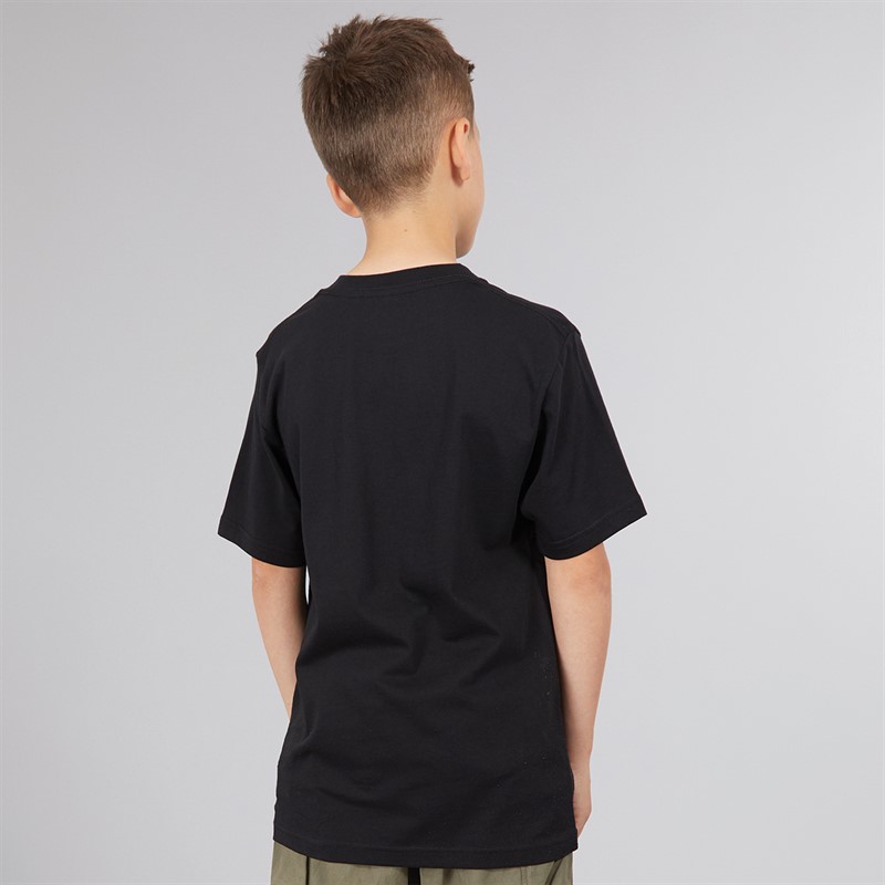 Vans Junior Boys Pizza Me Graphic T-Shirt Black