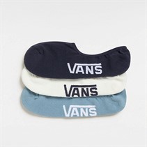 Vans Mens Classic Three Pack Super No Show Socks Parisian Night