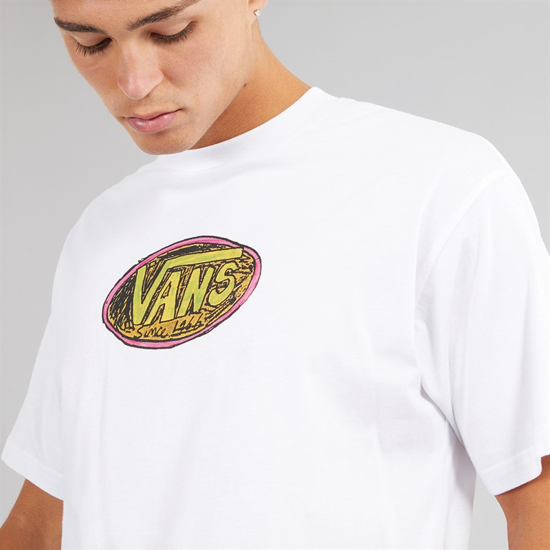 Vans Mens Scribblex Graphic T-Shirt White