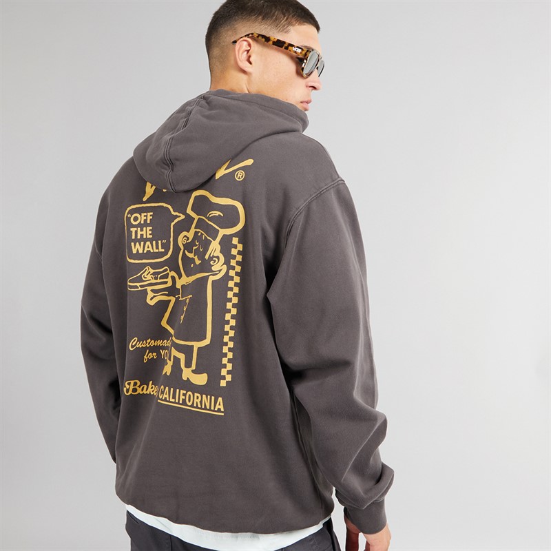 Vans Mens 66 Baked In Loose Fit Hoodie Black