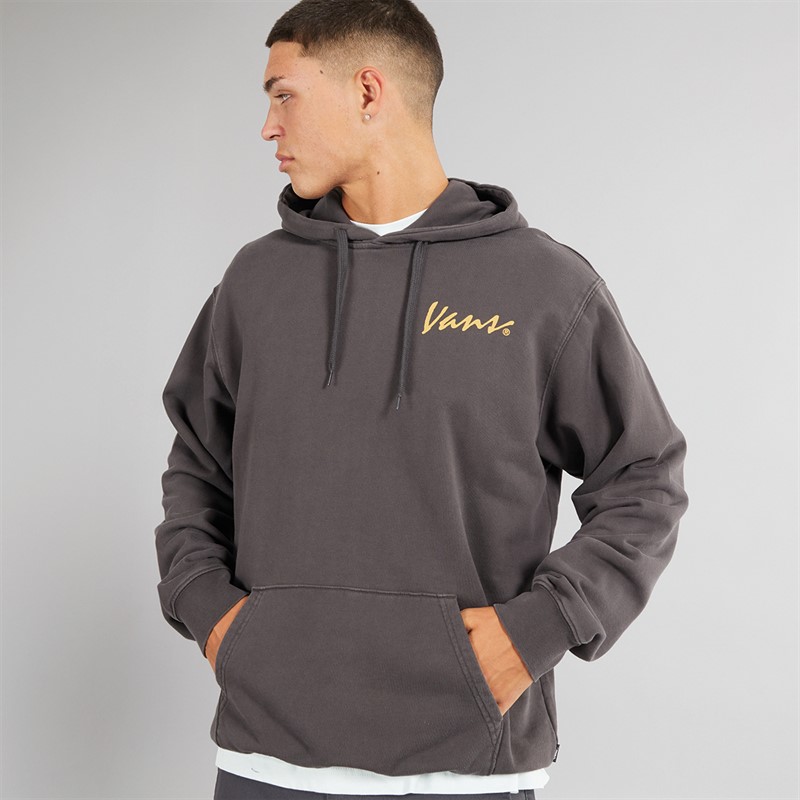 Vans Mens 66 Baked In Loose Fit Hoodie Black