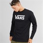 Vans Mens Classic Logo Long Sleeve Top Black/White