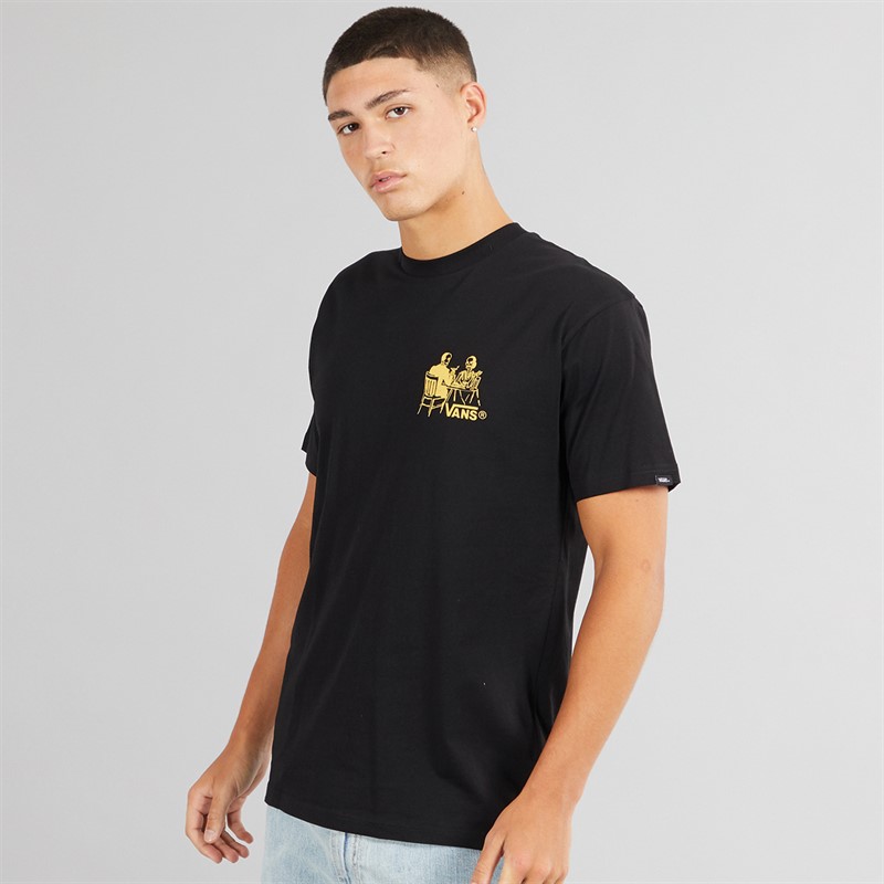 Vans Mens Fine Dining Graphic Back T-Shirt Black