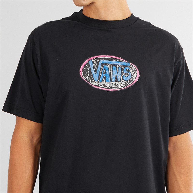 Vans Mens Scribblex Graphic T-Shirt Black