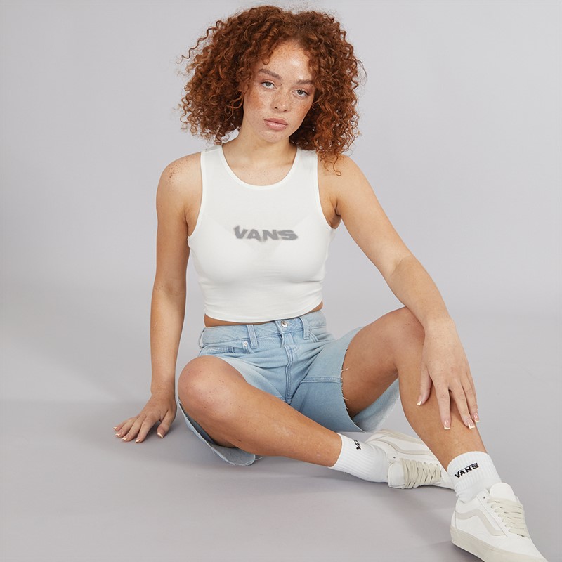 Vans Womens Sirelle Cut-Off Denim Shorts Light Stonewash