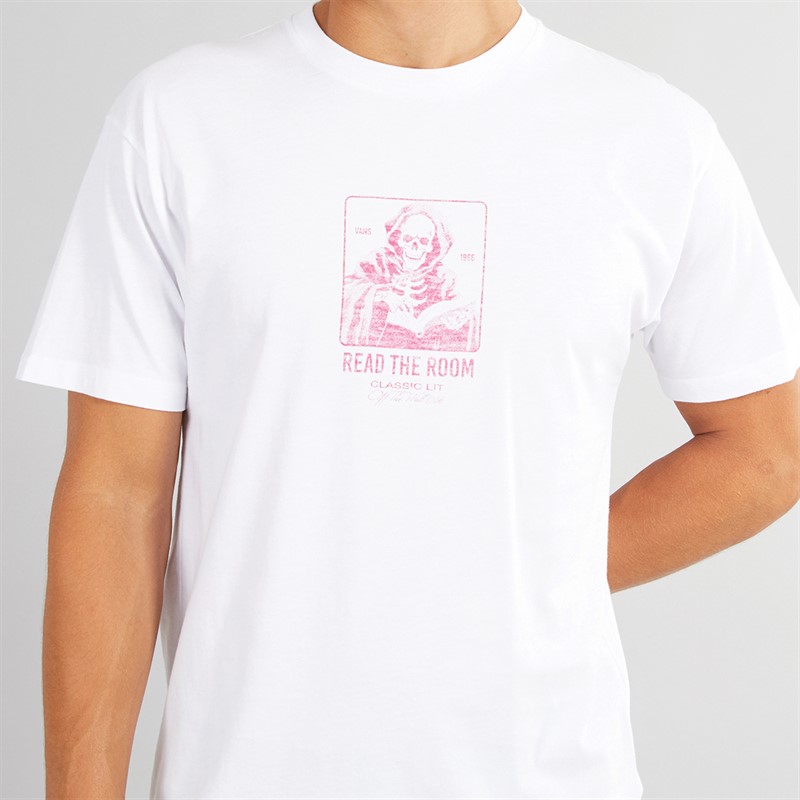 Vans Mens Read The Room Graphic T-Shirt White