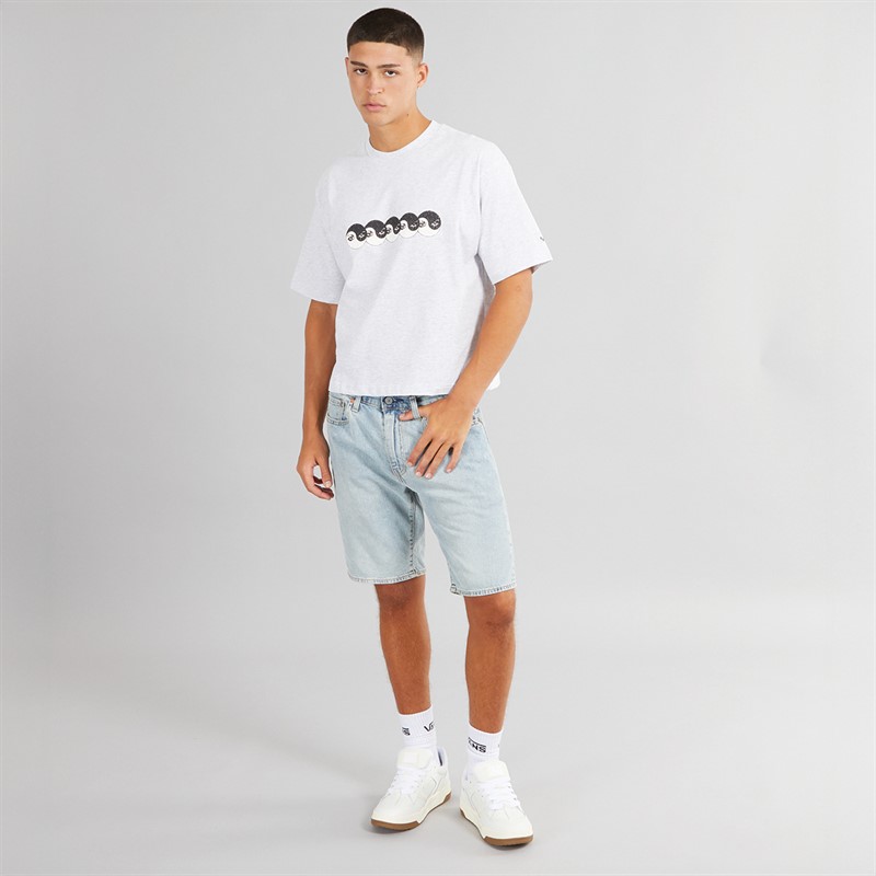 Vans Mens Skate Ying Yang Eyes Graphic T-Shirt Ash Heather