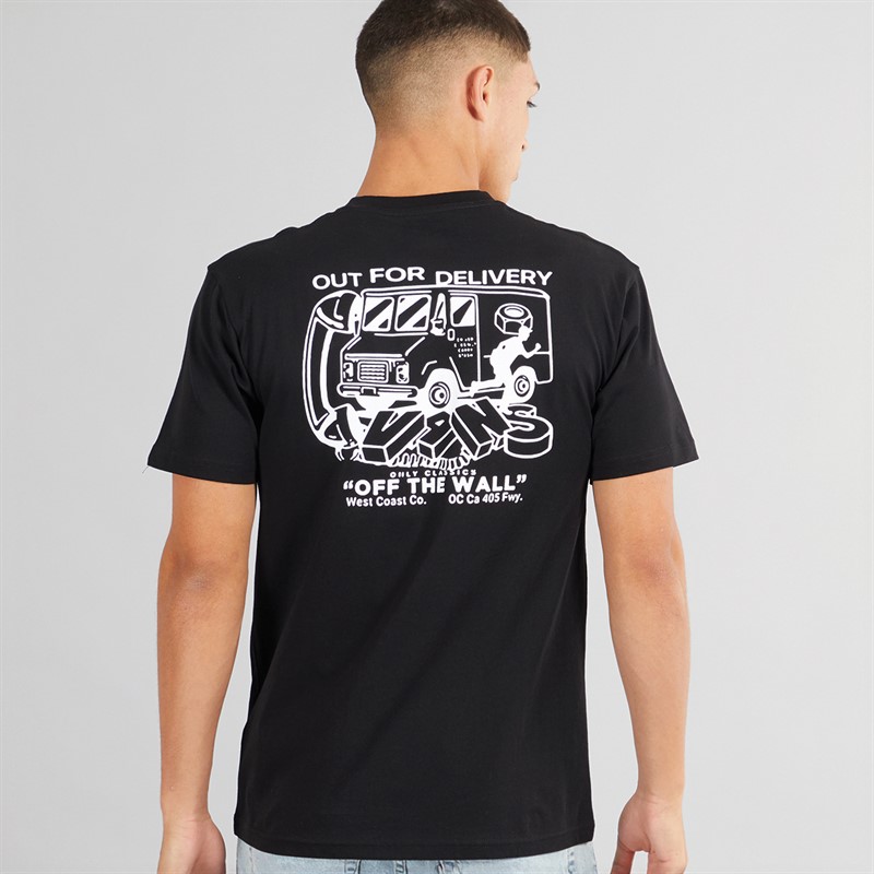 Vans Mens Next Stop Graphic Back T-Shirt Black