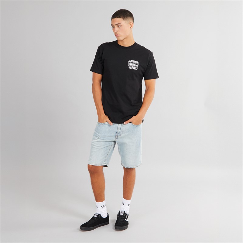 Vans Mens Next Stop Graphic Back T-Shirt Black