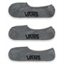Vans Mens Classic Three Pack Super No Show Socks Heather Grey