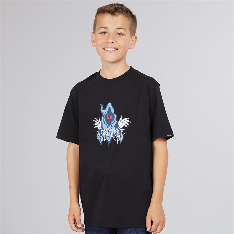Vans Junior Boys Next Time Graphic T-Shirt Black - Size S