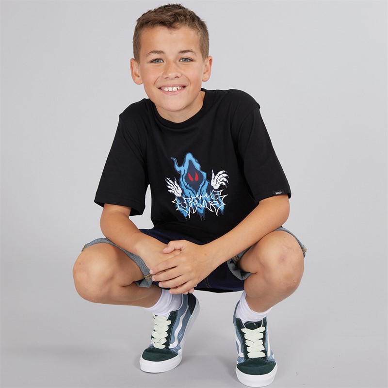 Vans Junior Junge Next Time Grafik T-Shirt Schwarz