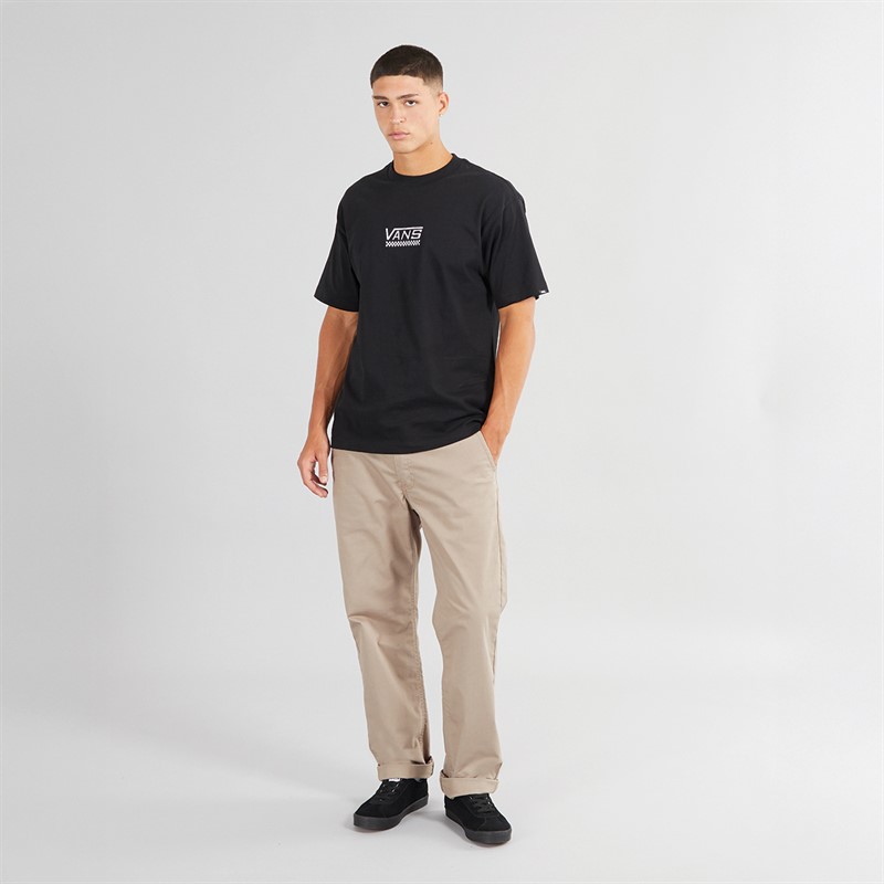 Vans Mens V Check Loose Fit Graphic T-Shirt Black