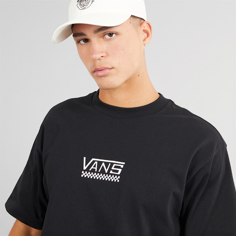 Vans Mens V Check Loose Fit Graphic T-Shirt Black