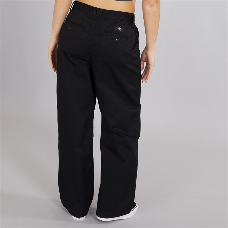 Vans Womens Palmer Wide Leg Chino Pants Black