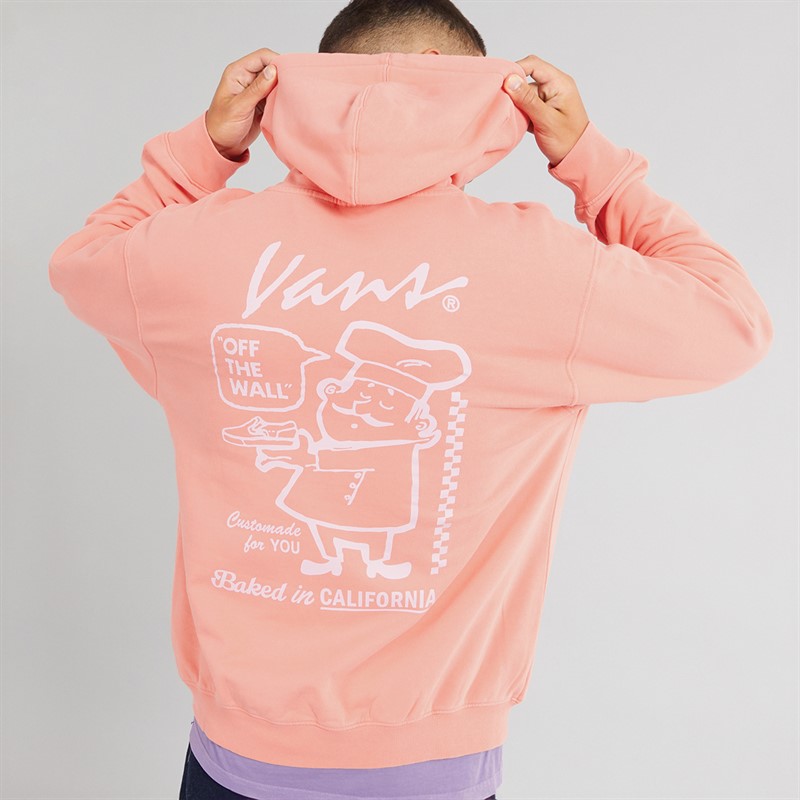 Vans Mens 66 Baked In Loose Fit Hoodie Porcelain Rose