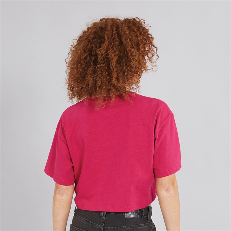 Vans Womens Salton Relax Cropped T-Shirt Cherries Jubilee