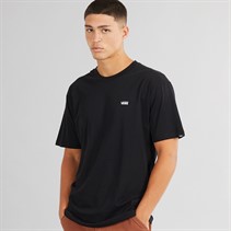 Vans Mens Left Chest Logo T-Shirt Black/White