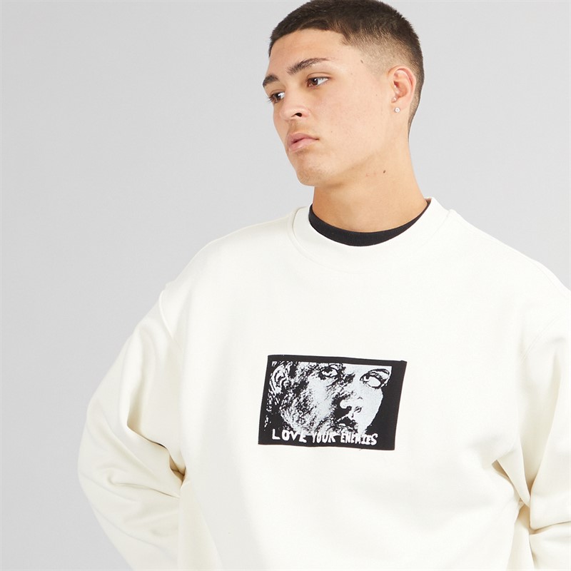 Vans Mens Skate Lisa Sweatshirt Marshmallow