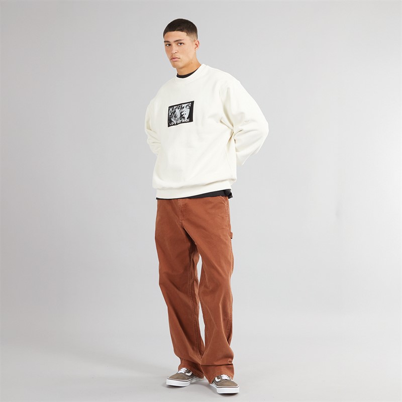 Vans Mens Skate Lisa Sweatshirt Marshmallow