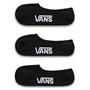 Vans Mens Classic Three Pack Super No Show Socks Black