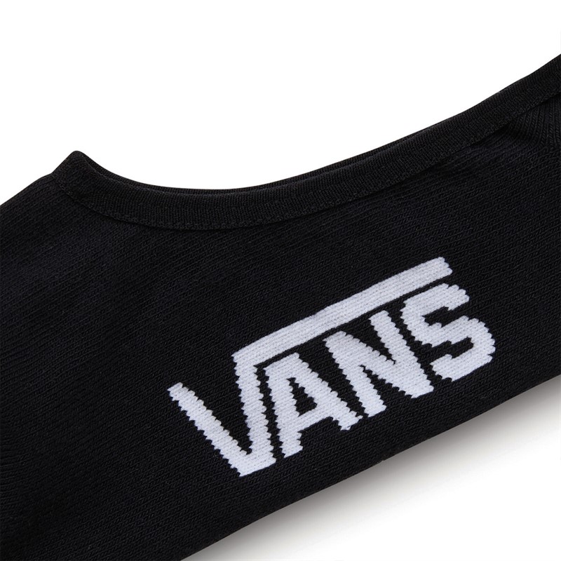 Vans Mens Classic Three Pack Super No Show Socks Black