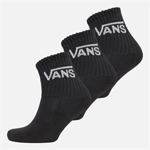 Vans Kids Classic Three Pack Crew Socks Black