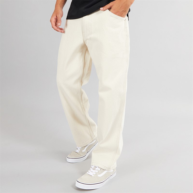 Vans Mens Skate Check-5 Loose Fit Denim Trousers Natural