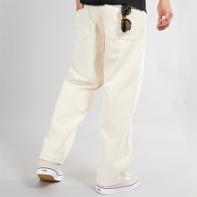 Vans Mens Skate Check-5 Loose Fit Denim Trousers Natural