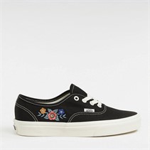 Vans Womens Authentic Trainers Black Floral