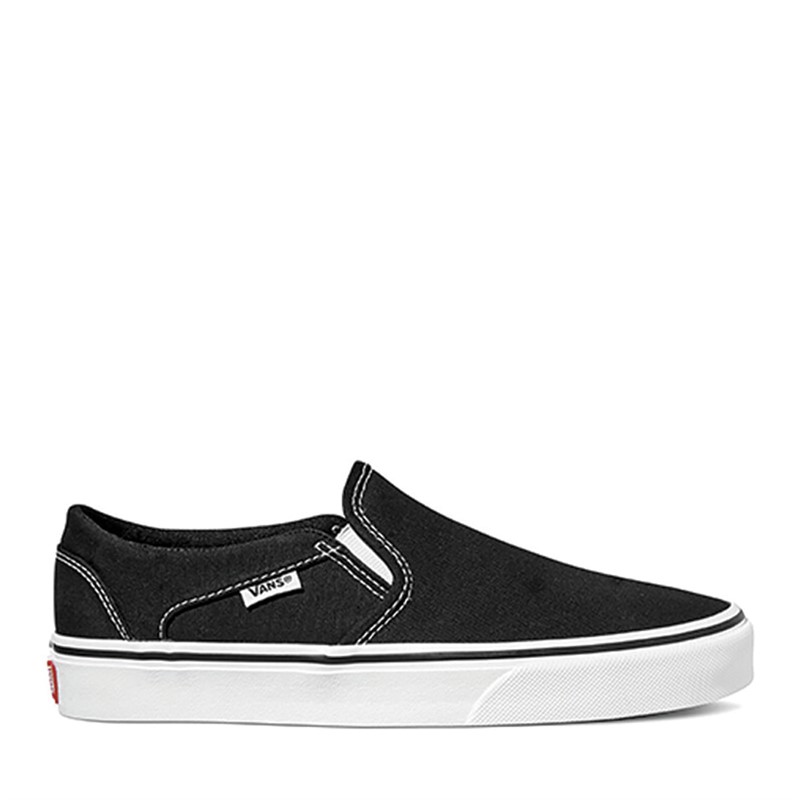 Vans Womens Asher Trainers Black/White - Size 4