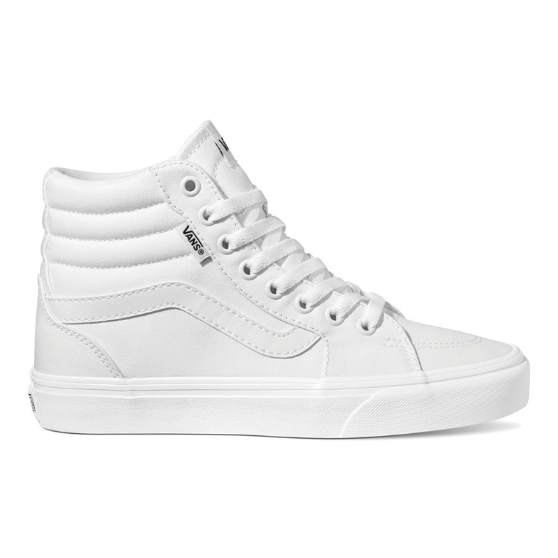 Vans Womens Filmore Hi Trainers White/White - Size 3