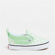 Vans Infant Slip-On Checkerboard Colour Theory Trainers Pistachio Green